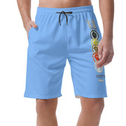Unity Wear Light Blue Vertical Print Men's Short Pants