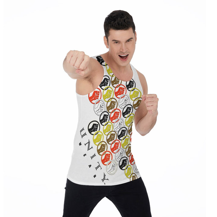 Unity Wear White All-Over Print Men's Tank Top