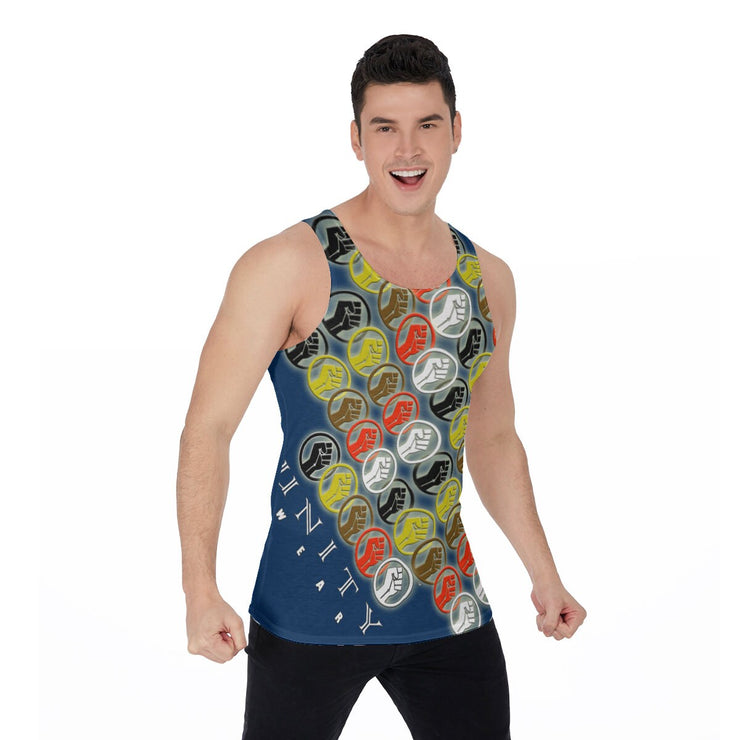 Unity Wear Jameel Blue All-Over Print Men's Tank Top