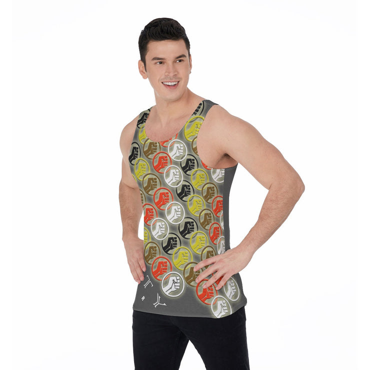 Unity Wear Tommy Grey All-Over Print Men's Tank Top