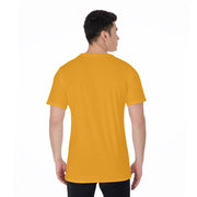 Unity Wear Horizontal Black Front with Gold Back and Short Sleeve Print Men's O-Neck T-Shirt