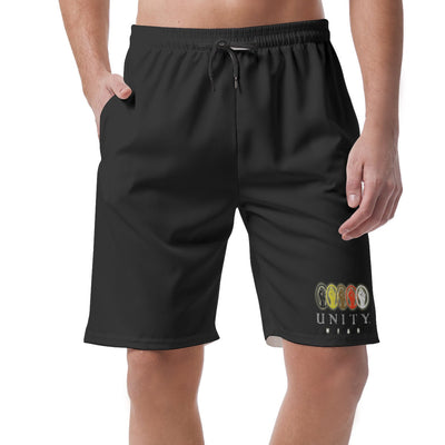 Unity Wear Black Lower-Left Print Men's Short Pants