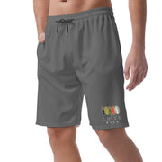 Unity Wear Charcoal Grey Lower-Left Print Men's Short Pants