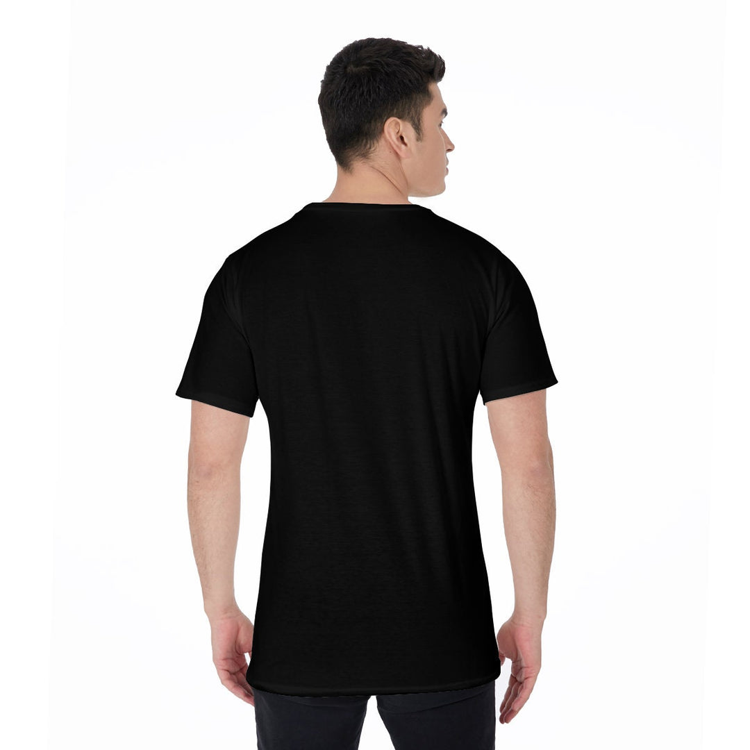 Unity Wear Horizontal White Front with Black Back and Short Sleeve Print Men's O-Neck T-Shirt