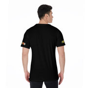 Unity Wear All Black All-Over Print Men's O-Neck T-Shirt