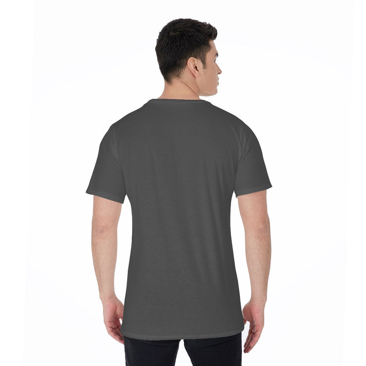 Unity Wear Black on Charcoal Grey All-Over Print Men's O-Neck T-Shirt