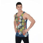 Unity Wear Jameel Blue All-Over Print Men's Tank Top
