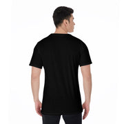 Unity Wear Charcoal Grey on Black All-Over Horizontal Print Men's O-Neck T-Shirt