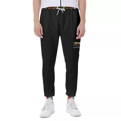 Unity Wear Horizonal Print Black Sports Pants