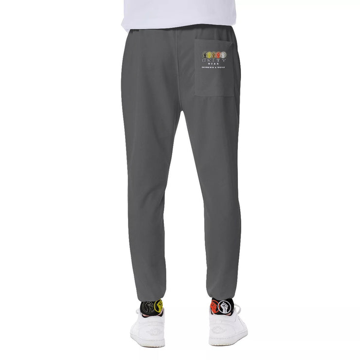 Unity Wear Horizonal Print Charcoal Grey Sports Pants