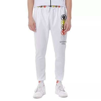 Unity Wear Vertical Print White Sports Pants