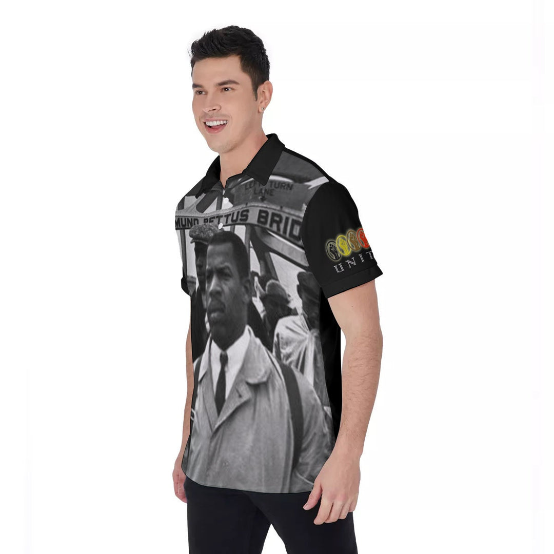 Unity Wear John Lewis All-Over Print Men's Polo Shirt