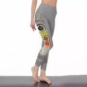 Unity Wear Glow All-Over-Print Grey Women's High Waist Leggings | Back Stitch Closure