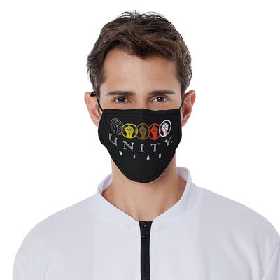 Unity Wear Black Face Mask with Adjustable Ear loops