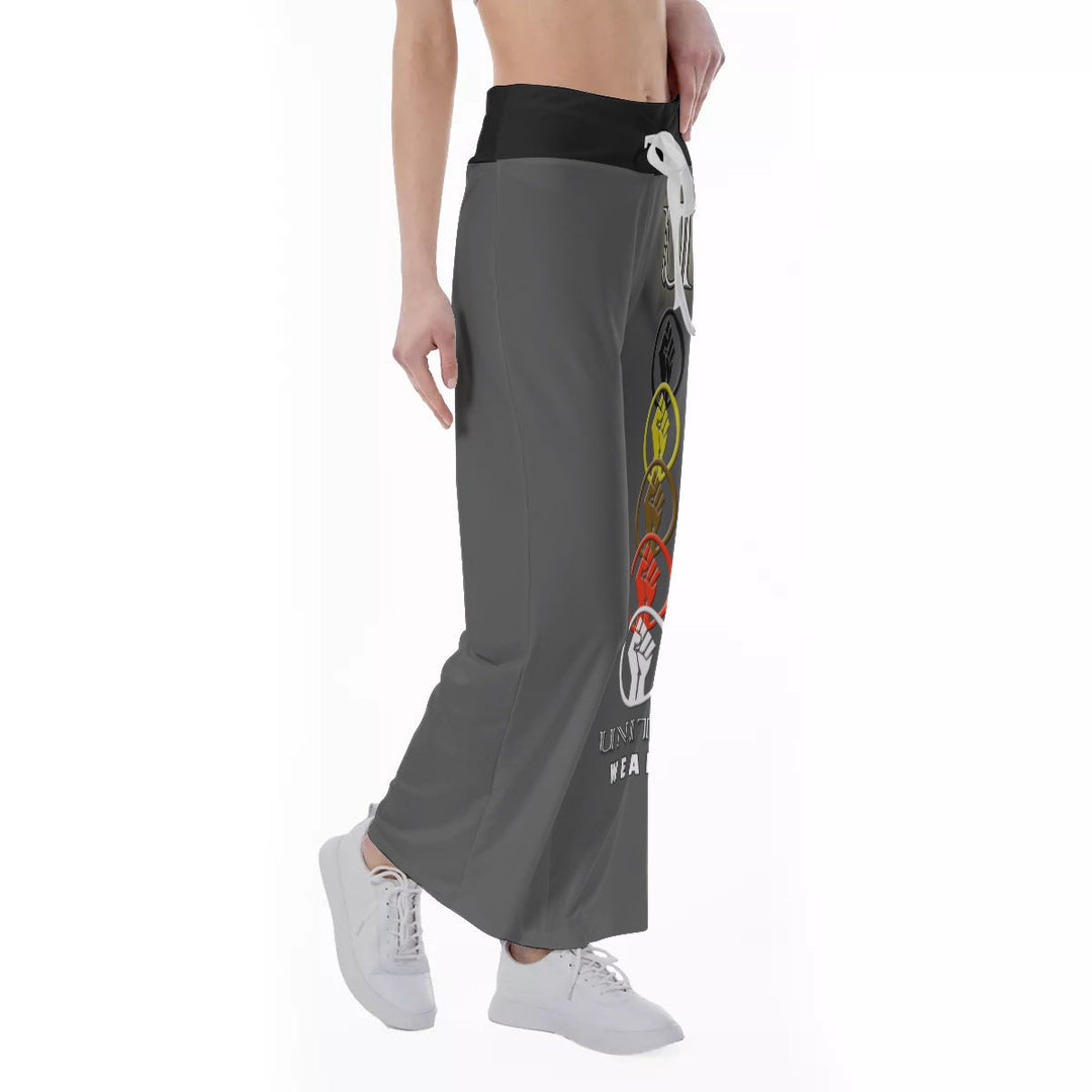 Unity Wear Charcoal Grey Women's High Waisted Straight-Leg Trousers