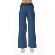 Unity Wear Blue Women's High-waisted Straight-leg Trousers
