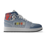 Unity Wear Blue-Dation Men's Synthetic Leather Stitching Sneaker