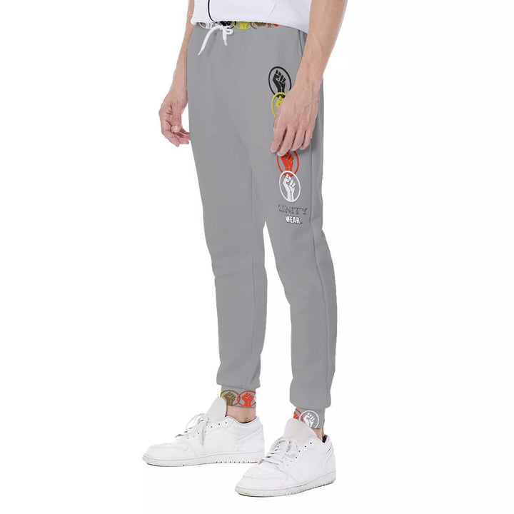 Unity Wear Vertical Print Grey Sports Pants