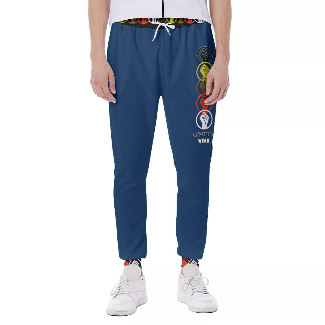 Unity Wear Vertical Print Blue Sports Pants