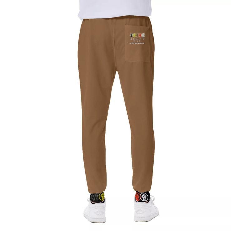 Unity Wear Vertical Print Brown Sports Pants