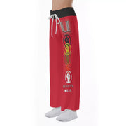 Unity Wear Red Women's High-Waisted Straight-Leg Trousers