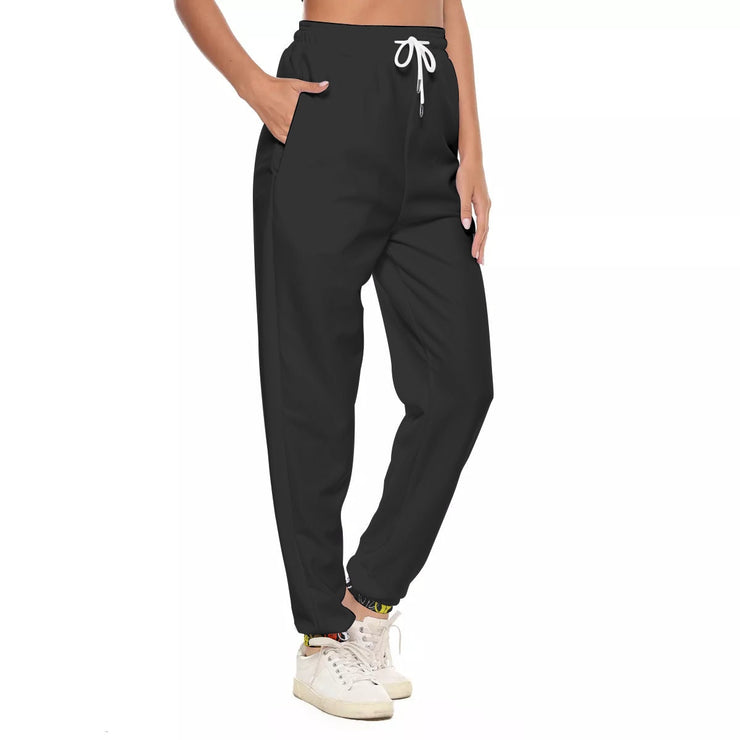 Unity Wear Vertical Print Black Women's Casual Pants