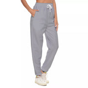 Unity Wear Horizonal Print Gey Women's Casual Pants