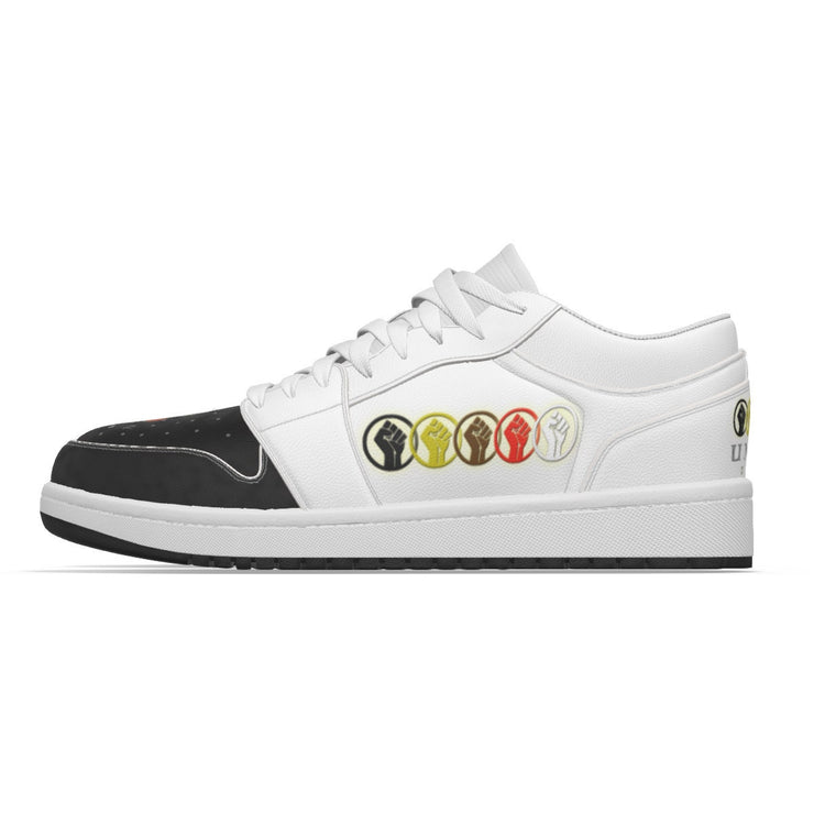 Unity Wear Men's Black Toe Unity 1's Low-Top Leather Stitching Shoes