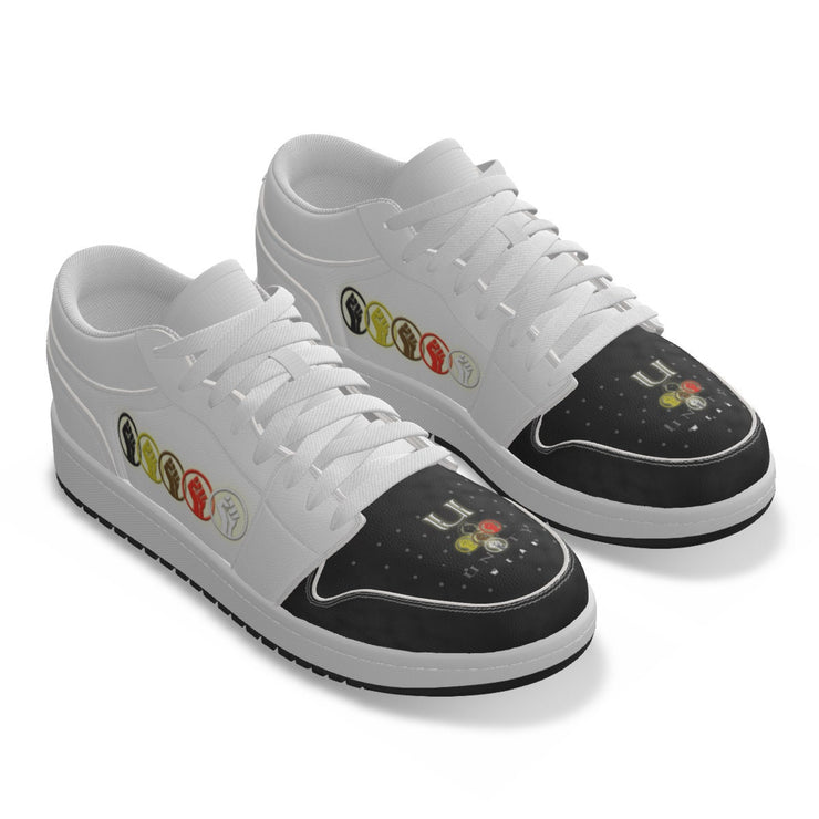 Unity Wear Men's Black Toe Unity 1's Low-Top Leather Stitching Shoes
