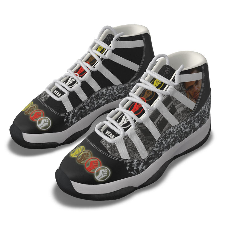 Unity Wear X's Black High Top Basketball Shoes