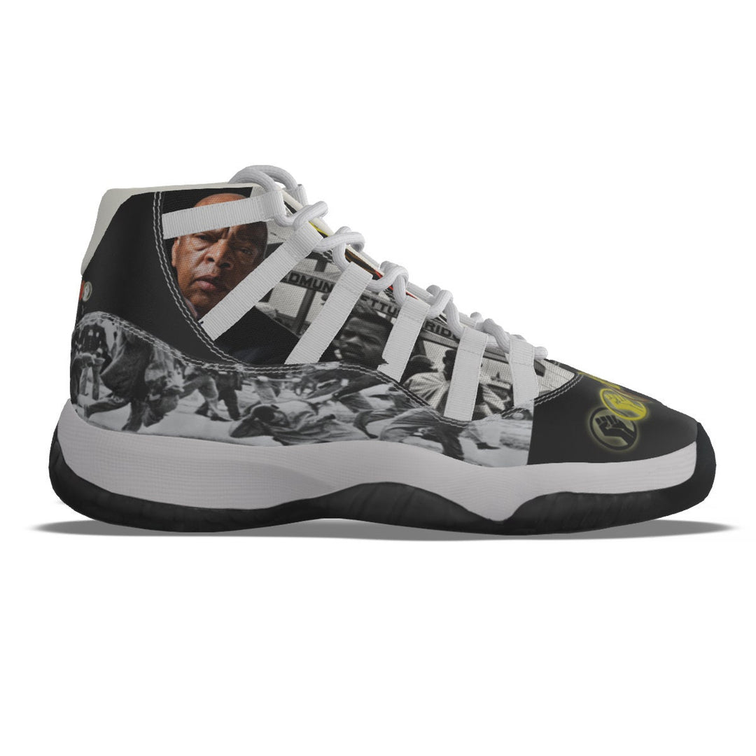 Unity Wear GT's (Good Trouble) Men's Black High Top Basketball Shoes