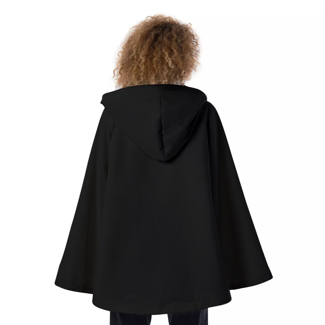 Unity Wear Women's Black Hooded Flared Coat