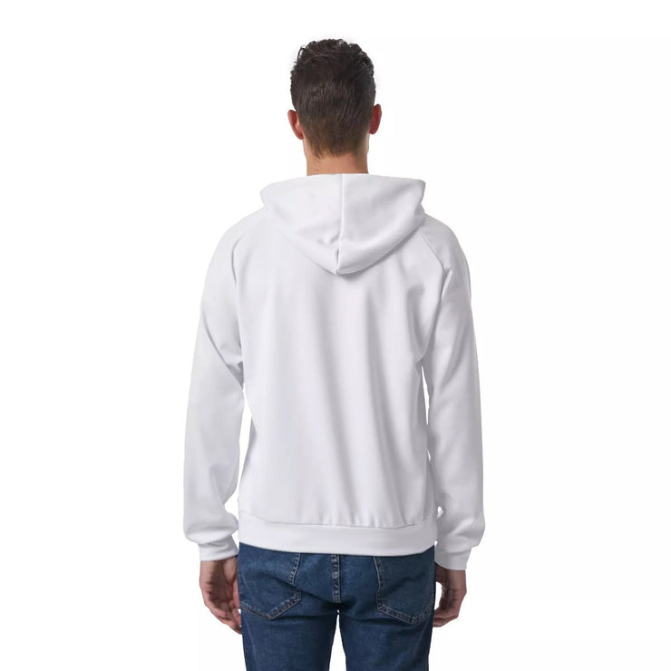unity Wear White Raglan Pullover Hoodie