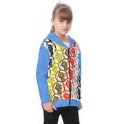 Unity Wear Kid's Unisex White on Light Blue Hoodies