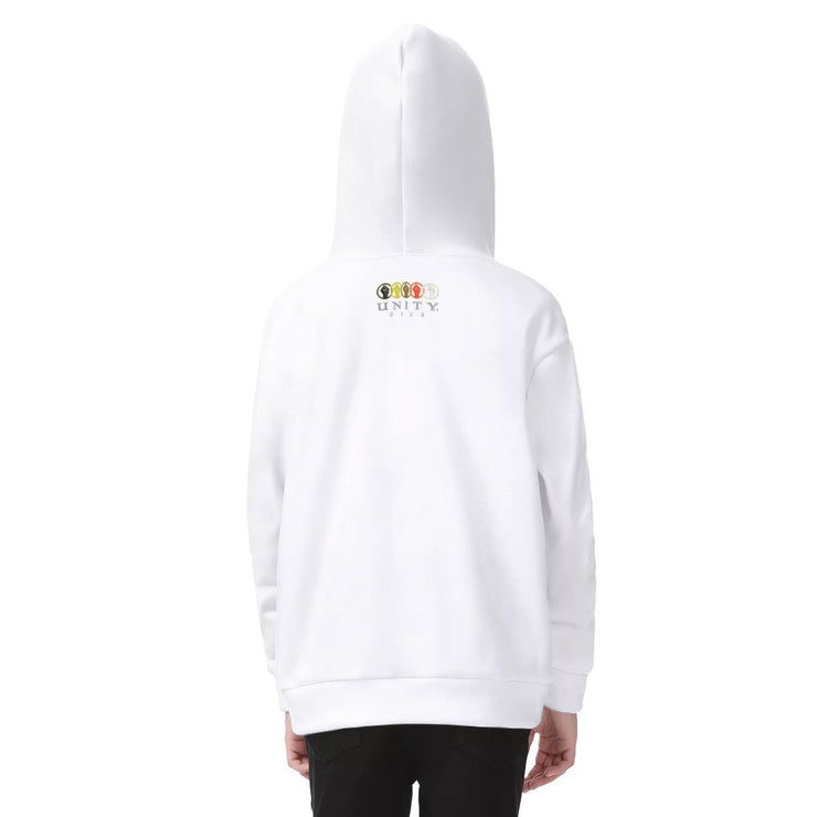 Unity Wear Kid's Unisex Black on White Hoodies