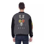 Unity Wear Charcoal Grey with Black Sleeves Men's Bomber Jacket