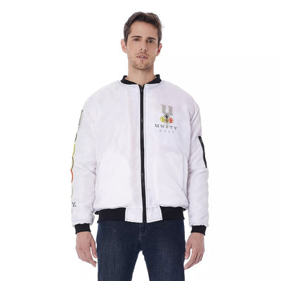 Unity Wear Cross White Men's Bomber Jacket