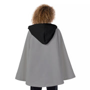 Unity Wear Grey Women's Black Hooded Flared Coat