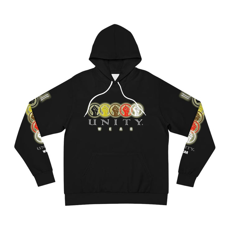Unity Wear Unisex Black AOP Fashion Hoodie