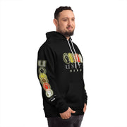 Unity Wear Unisex Black AOP Fashion Hoodie