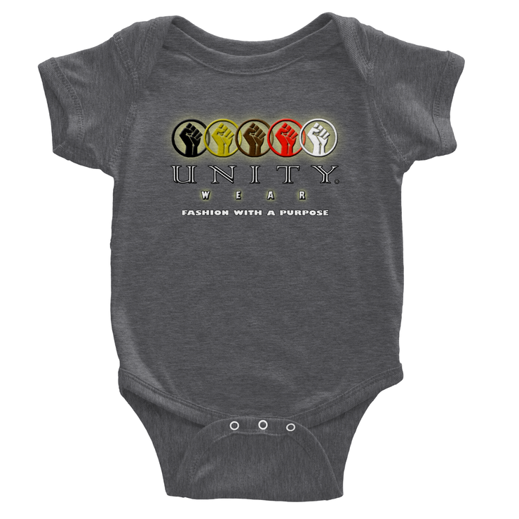 Unity Wear Baby Short Sleeve Bodysuit in Multi-Colors