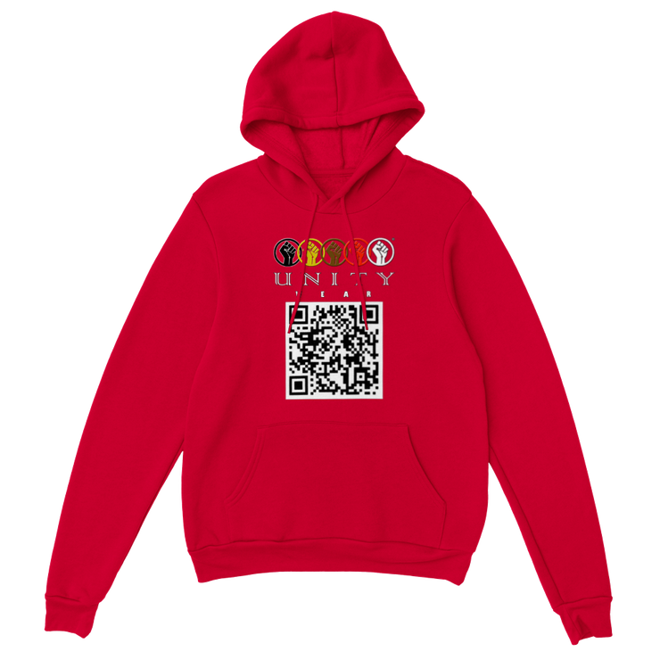 Unity Wear's Classic Unisex QR Code Pullover Hoodie