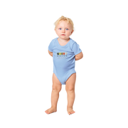 Unity Wear Baby Short Sleeve Bodysuit in Multi-Colors