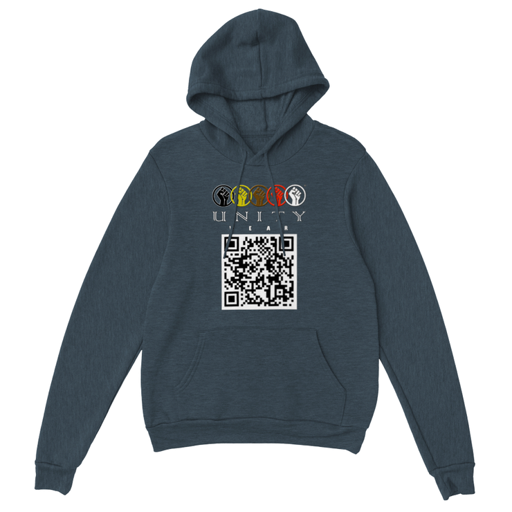 Unity Wear's Classic Unisex QR Code Pullover Hoodie
