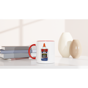 Jesus is the Glue That Hold My Life Together  - White 11oz Ceramic Mug with Color Inside