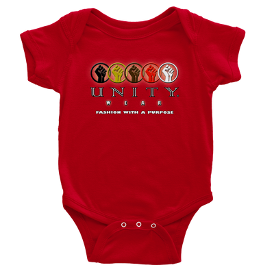 Unity Wear Baby Short Sleeve Bodysuit in Multi-Colors