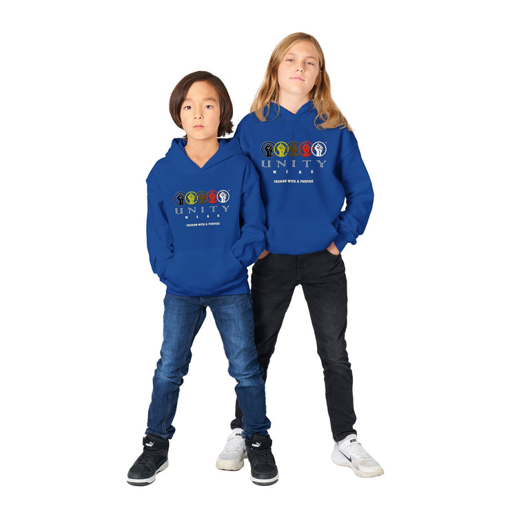 Unity Wear Classic Kids Pullover Hoodie in Multi-Colors
