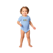 Unity Wear Baby Short Sleeve Bodysuit in Multi-Colors