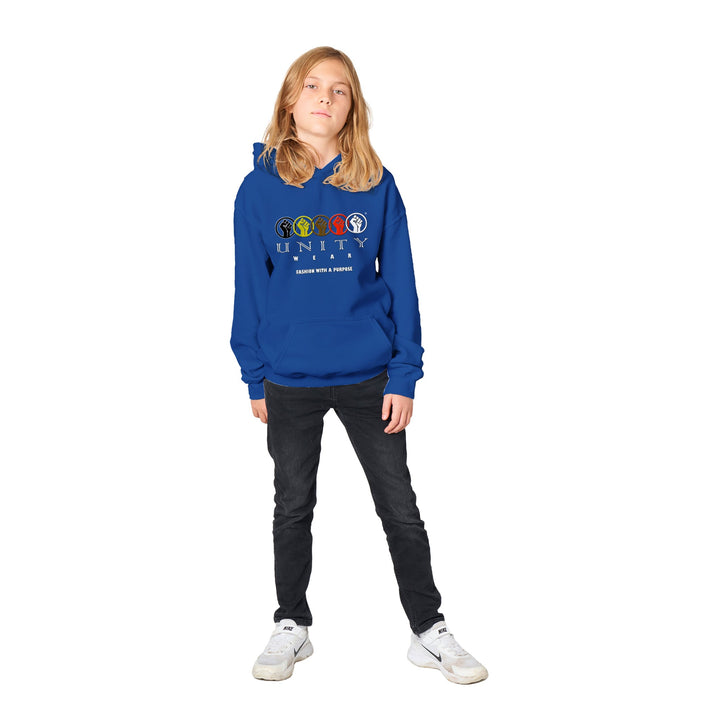 Unity Wear Classic Kids Pullover Hoodie in Multi-Colors