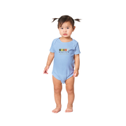 Unity Wear Baby Short Sleeve Bodysuit in Multi-Colors
